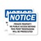 Signmission Private Property No Public Access Beyond OSHA Notice Sign, Plastic, 10in W x 7in L, 2PK OS-2PACK-NS-P-710-L-17840 - alternate 1